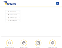 Tablet Screenshot of posta.ba